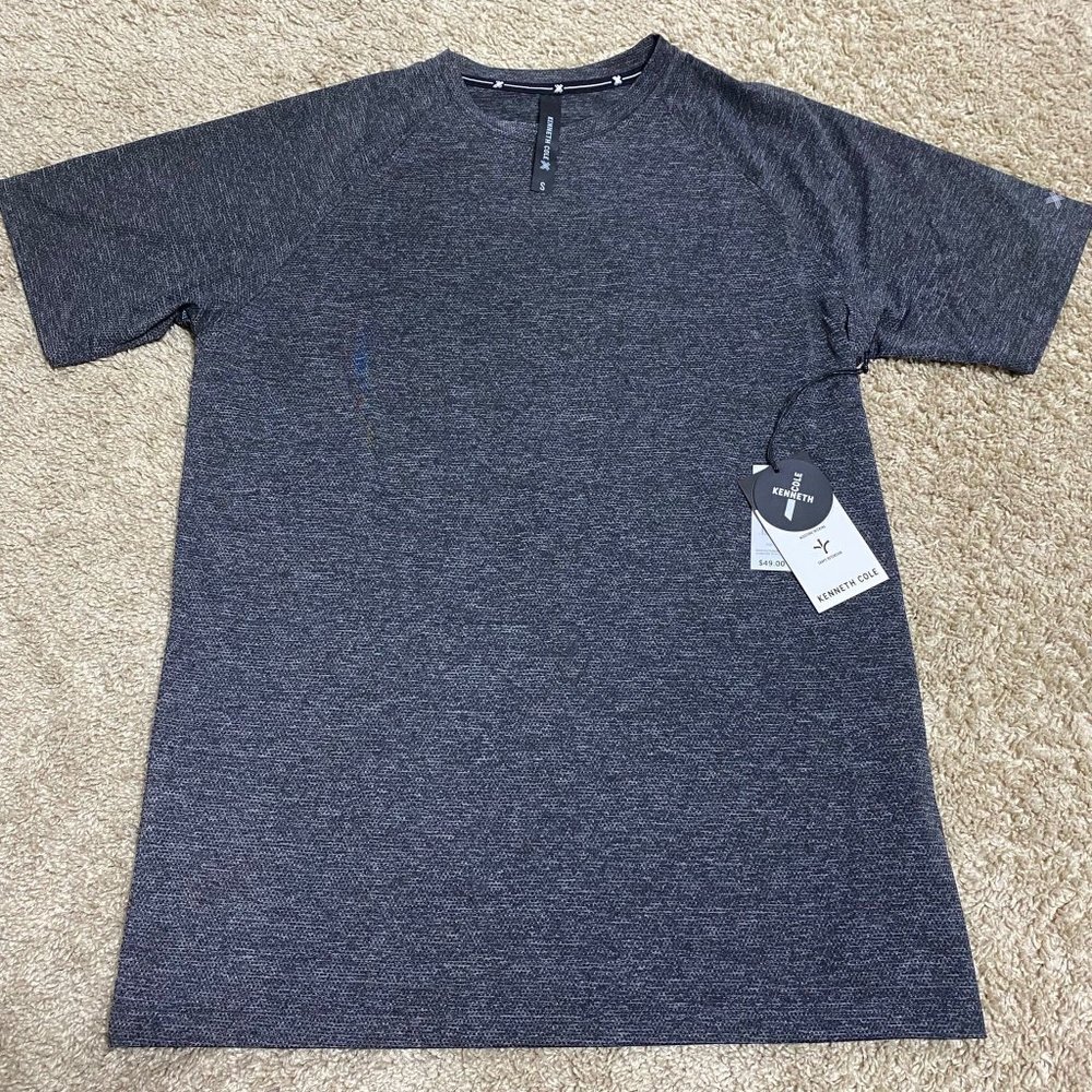 KENNETH COLE New York Tech SS Gray Athletic Men’s Tee